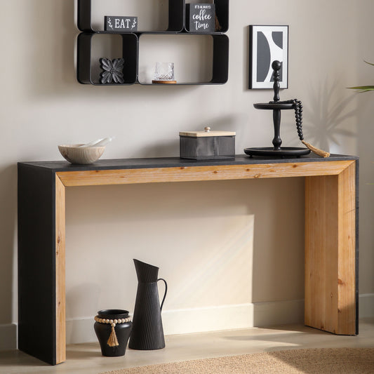 59in Modern Wood Console Table , Entryway Table, Sofa Table   - Rustic & Contemporary Design