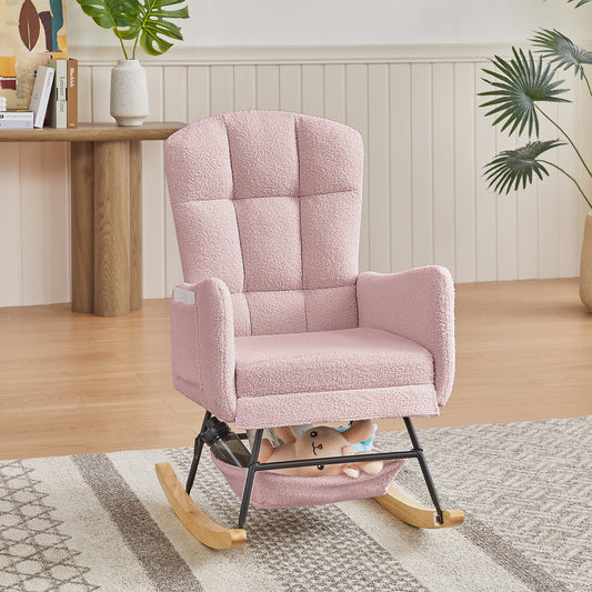 Pink Teddy Rocking Armchair